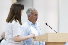 Лица, ставшие вынужденными переселенцами, получившие ранения или лишившиеся родственников в результате атак вооруженных сил Армении на Ханкенди, Лачин, Кяльбаджар, Агдере, Джебраил и Физули, дали показания в суде (ФОТО)