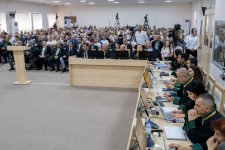 Лица, ставшие вынужденными переселенцами, получившие ранения или лишившиеся родственников в результате атак вооруженных сил Армении на Ханкенди, Лачин, Кяльбаджар, Агдере, Джебраил и Физули, дали показания в суде (ФОТО)