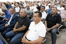 Лица, ставшие вынужденными переселенцами, получившие ранения или лишившиеся родственников в результате атак вооруженных сил Армении на Ханкенди, Лачин, Кяльбаджар, Агдере, Джебраил и Физули, дали показания в суде (ФОТО)