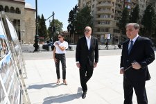 Президент Ильхам Алиев и Первая леди Мехрибан Алиева посетили город Гянджа (ФОТО)