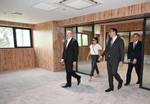 Президент Ильхам Алиев и Первая леди Мехрибан Алиева ознакомились с ходом строительных работ на Гянджинском городском стадионе (ФОТО)