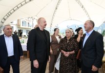 Искренняя беседа Президента Ильхама Алиева и Первой леди Мехрибан Алиевой с жителями города Кяльбаджар (ФОТО)
