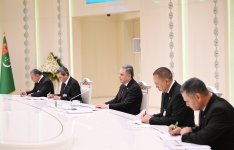 Состоялась встреча Президента Азербайджана Ильхама Алиева с председателем Халк Маслахаты Туркменистана в расширенном составе (ФОТО)