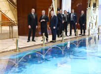 В Туркменбаши состоялась встреча высокого уровня между Президентом Ильхамом Алиевым, Гурбангулы Бердымухамедовым и Шавкатом Мирзиёевым (ФОТО)