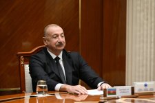 В Туркменбаши состоялась встреча высокого уровня между Президентом Ильхамом Алиевым, Гурбангулы Бердымухамедовым и Шавкатом Мирзиёевым (ФОТО)