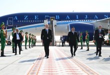 Президент Ильхам Алиев прибыл с рабочим визитом в Туркменистан (ФОТО)