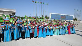 Президент Ильхам Алиев прибыл с рабочим визитом в Туркменистан (ФОТО)