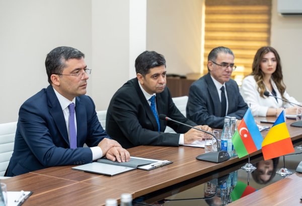 В Агентстве развития медиа Азербайджана состоялась встреча с делегацией Республики Румыния (ФОТО)
