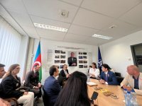 Азербайджанские журналисты посетили представительство страны при НАТО (ФОТО)