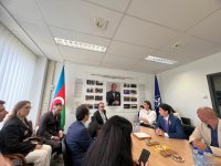 Азербайджанские журналисты посетили представительство страны при НАТО (ФОТО)