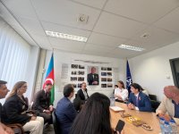 Азербайджанские журналисты посетили представительство страны при НАТО (ФОТО)