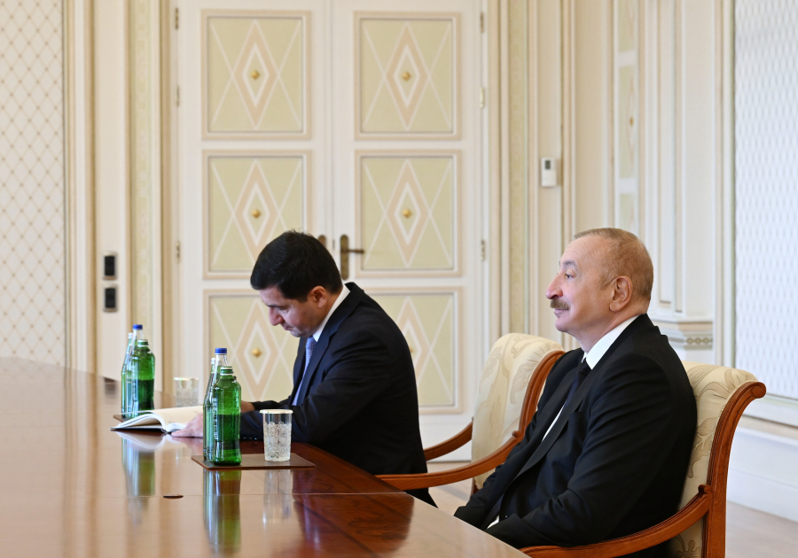 Президент Ильхам Алиев принял специального представителя Европейского Союза по Южному Кавказу (ФОТО/ВИДЕО)