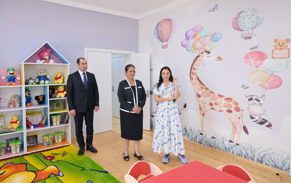 Вице-президент Фонда Гейдара Алиева Лейла Алиева приняла участие в открытии яслей-детских садов, построенных в Шамахы (ОБНОВЛЕНО) (ФОТО)