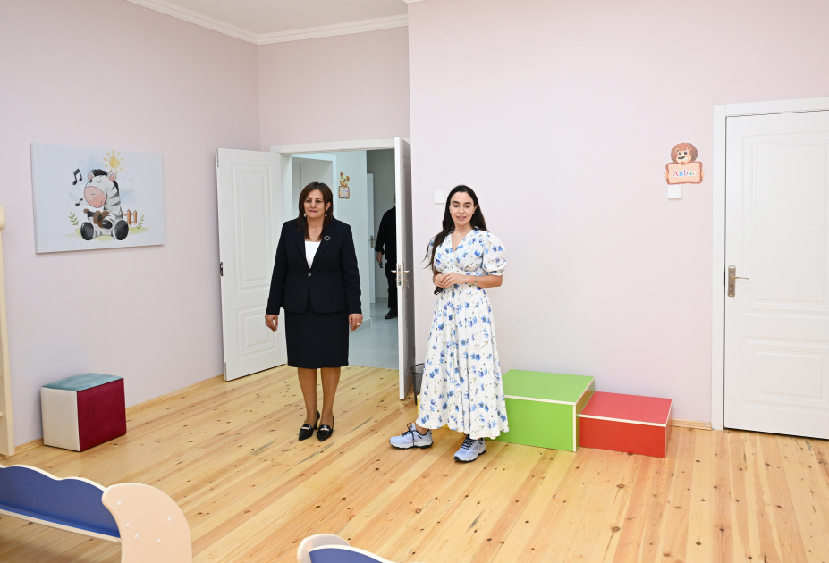 Вице-президент Фонда Гейдара Алиева Лейла Алиева приняла участие в открытии яслей-детских садов, построенных в Шамахы (ОБНОВЛЕНО) (ФОТО)