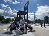 Члены семей пропавших без вести азербайджанцев впервые провели акцию за рубежом (ФОТО/ВИДЕО)