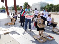 Члены семей пропавших без вести азербайджанцев впервые провели акцию за рубежом (ФОТО/ВИДЕО)