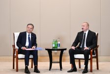 Президент Ильхам Алиев встретился с исполняющим обязанности руководителя компании China Energy Engineering Corporation Limited Ни Чжэнем (ФОТО/ВИДЕО)