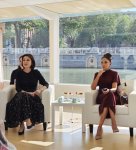 Первая леди Мехрибан Алиева совершила прогулку на лодке вместе с супругами глав государств и правительств, участвующих во встрече в формате «ШОС плюс» (ФОТО)