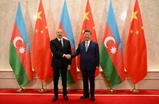 Состоялась встреча Президента Ильхама Алиева с Председателем Си Цзиньпином (ФОТО/ВИДЕО)