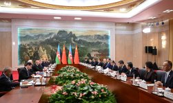 Состоялась встреча Президента Ильхама Алиева с Председателем Си Цзиньпином (ФОТО/ВИДЕО)