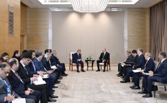 Президент Азербайджана Ильхам Алиев встретился в Тяньцзине с Премьер-министром Пакистана (ФОТО)