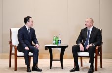 Президент Ильхам Алиев встретился с исполнительным вице-президентом Powerchina Group в Тяньцзине (ФОТО/ВИДЕО)