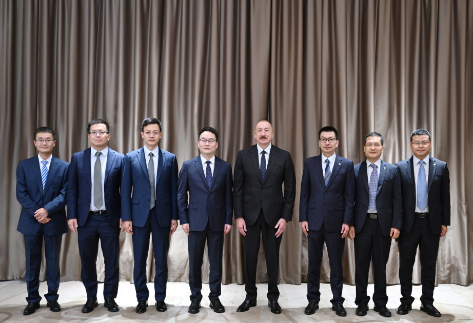 Президент Ильхам Алиев встретился с исполнительным вице-президентом Powerchina Group в Тяньцзине (ФОТО/ВИДЕО)