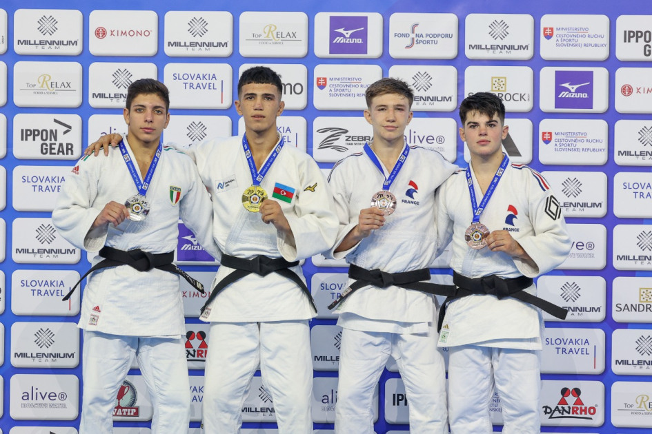 Сборная Азербайджана по дзюдо заняла первое место на чемпионате Европы (ФОТО)