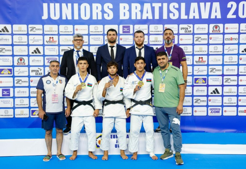 Сборная Азербайджана по дзюдо заняла первое место на чемпионате Европы (ФОТО)
