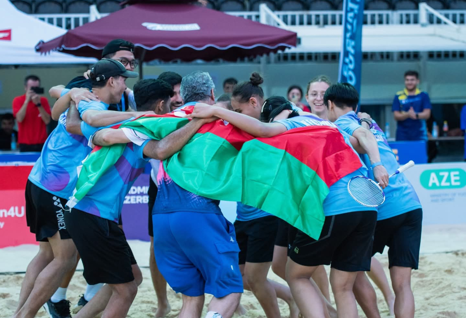 Сборная Азербайджана по эйрбадминтону - в финале чемпионата Европы