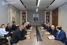 Джейхун Байрамов встретился с представителями миссии США по Среднему коридору (ФОТО)