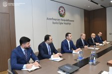 Джейхун Байрамов встретился с представителями миссии США по Среднему коридору (ФОТО)