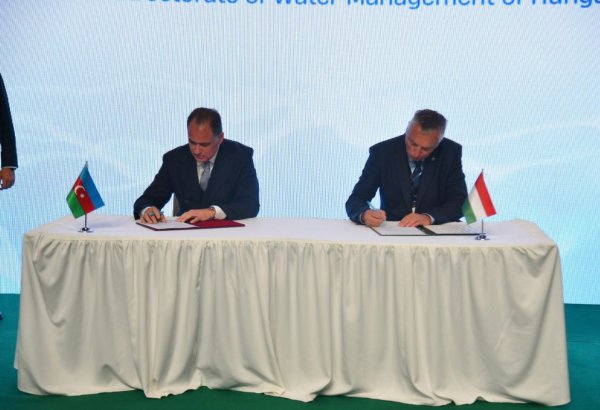 Подписан Меморандум о взаимопонимании между ADSEA и Главным управлением водного хозяйства Венгрии (ФОТО)