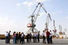 Делегация Торговой палаты Германии посетила Бакинский порт (ФОТО)