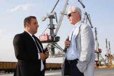 Делегация Торговой палаты Германии посетила Бакинский порт (ФОТО)