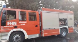 В Хырдалане произошел пожар в жилом здании (ФОТО/ВИДЕО)