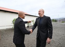 Президент Ильхам Алиев посетил село Сос Ходжавендского района (ФОТО)