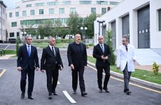 Президент Ильхам Алиев принял участие в открытии здания Клиники Карабахского университета, учебного корпуса факультета медицинских наук и наук о здоровье (ФОТО)