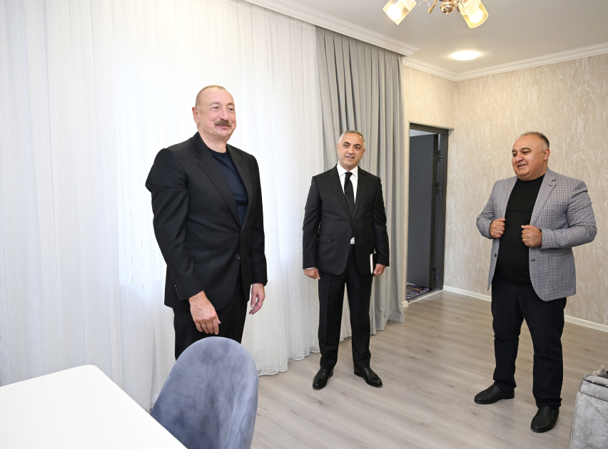 Президент Ильхам Алиев посетил село Шушакенд Ходжалинского района (ФОТО)
