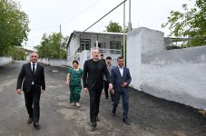Президент Ильхам Алиев посетил село Бадара Ходжалинского района (ФОТО)