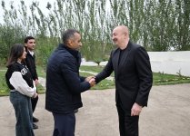 Президент Ильхам Алиев посетил село Дашбулаг Ходжалинского района (ФОТО)
