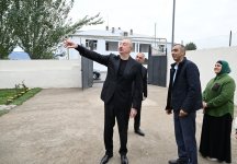 Президент Ильхам Алиев посетил село Дашбулаг Ходжалинского района (ФОТО)