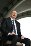 Президент Ильхам Алиев и Президент Шейх Мухаммед бен Заид Аль Нахайян посмотрели шоу карабахских скакунов на Джыдыр дюзю (ФОТО)