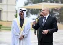 Президенты Азербайджана и Объединенных Арабских Эмиратов осмотрели в Шуше расстрелянные памятники известным личностям Азербайджана (ФОТО)
