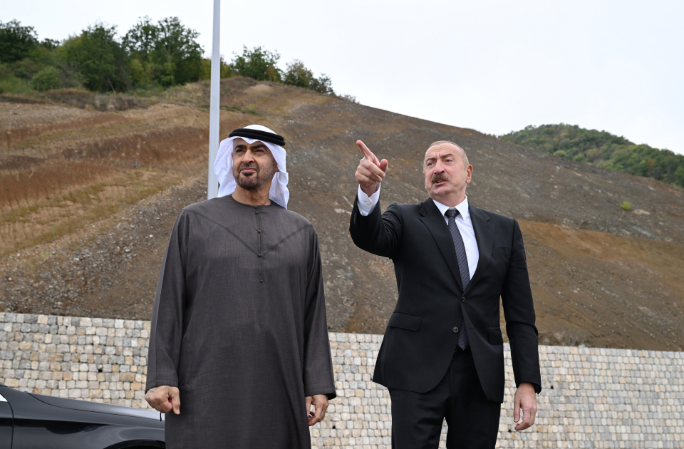 Президенты Азербайджана и Объединенных Арабских Эмиратов сфотографировались на фоне села Дашалты Шушинского района (ФОТО)