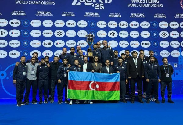 Сборная Азербайджана по борьбе заняла второе место на чемпионате мира (ФОТО)