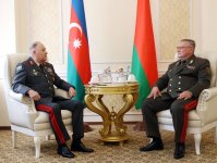 Начальник Генштаба Азербайджанской Армии встретился со своим белорусским коллегой (ФОТО)