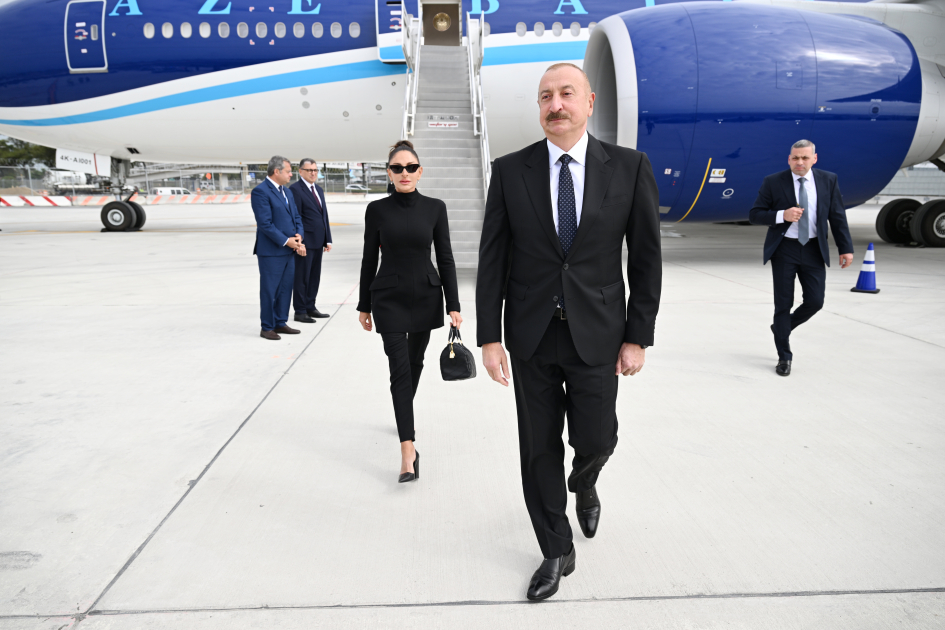 Президент Ильхам Алиев прибыл в Нью-Йорк для участия в 80-й сессии Генеральной Ассамблеи ООН (ФОТО/ВИДЕО)