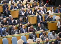 Президент Ильхам Алиев и Первая леди Мехрибан Алиева прибыли в штаб-квартиру ООН (ФОТО/ВИДЕО)