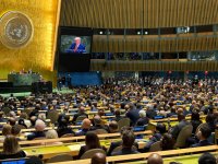 Президент Ильхам Алиев и Первая леди Мехрибан Алиева прибыли в штаб-квартиру ООН (ФОТО/ВИДЕО)